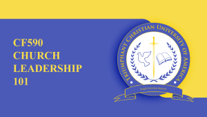 CF590 – Church Leadership 101