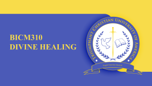 BICM310 DIVINE HEALING