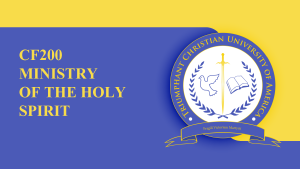 CF200 MINISTRY OF THE HOLY SPIRIT