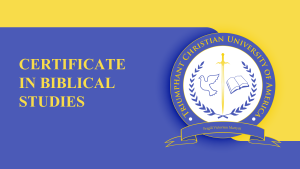 MODULE 2. Certificate in Biblical Studies